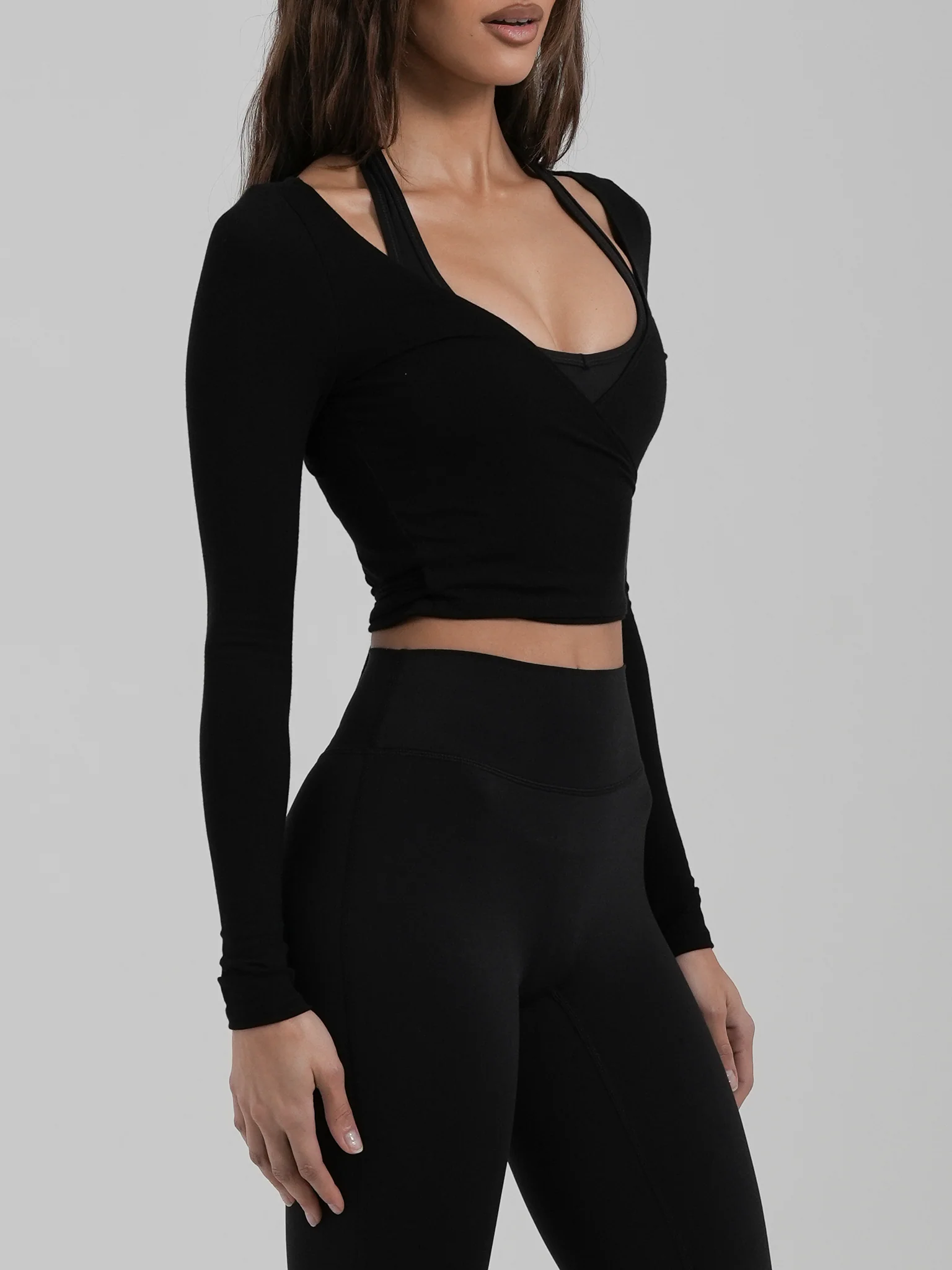 Cropped Wrap Top - Image 3
