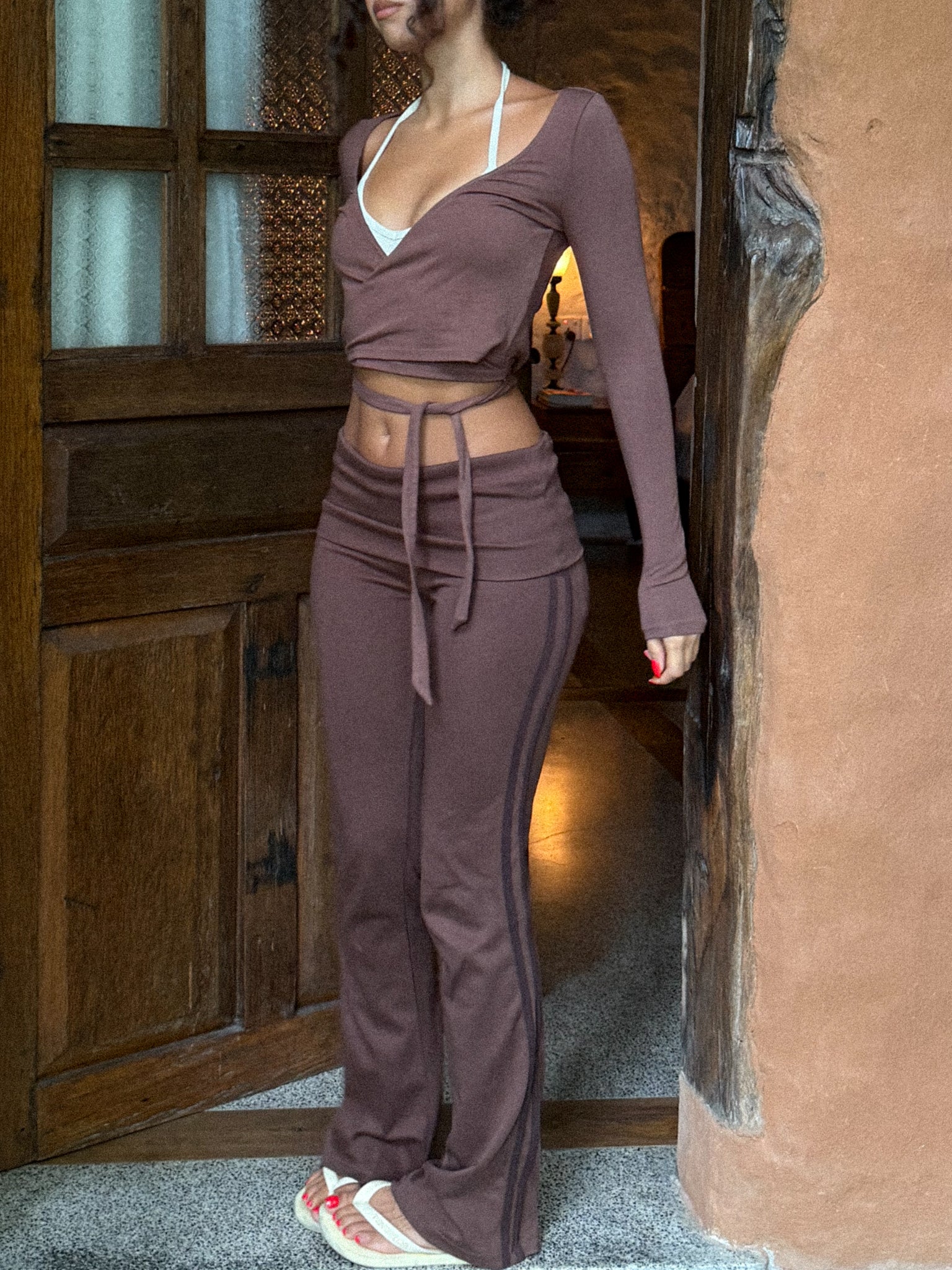Cropped Wrap Top - Image 4