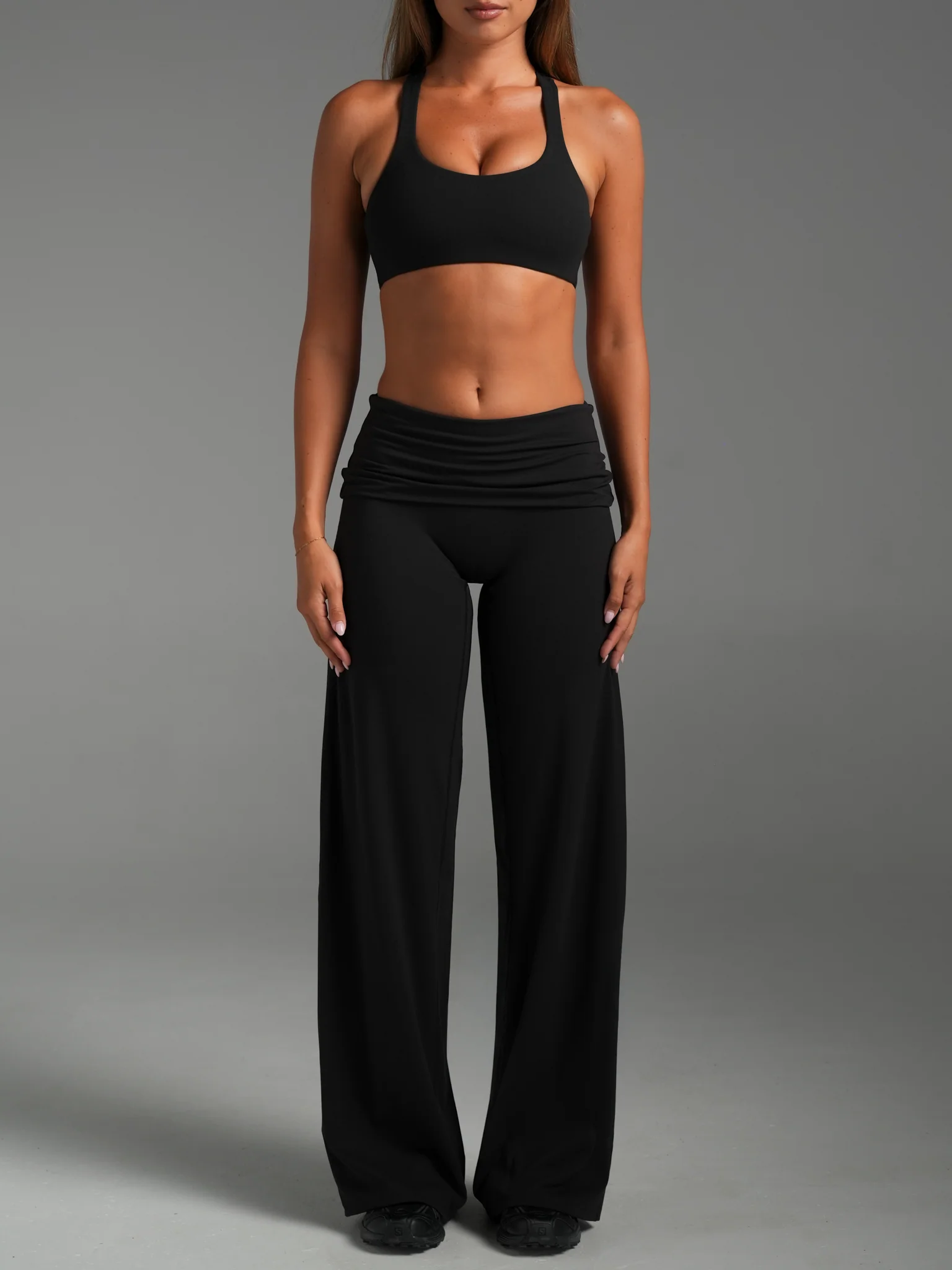 FLX Foldover Wide Leg Bottoms