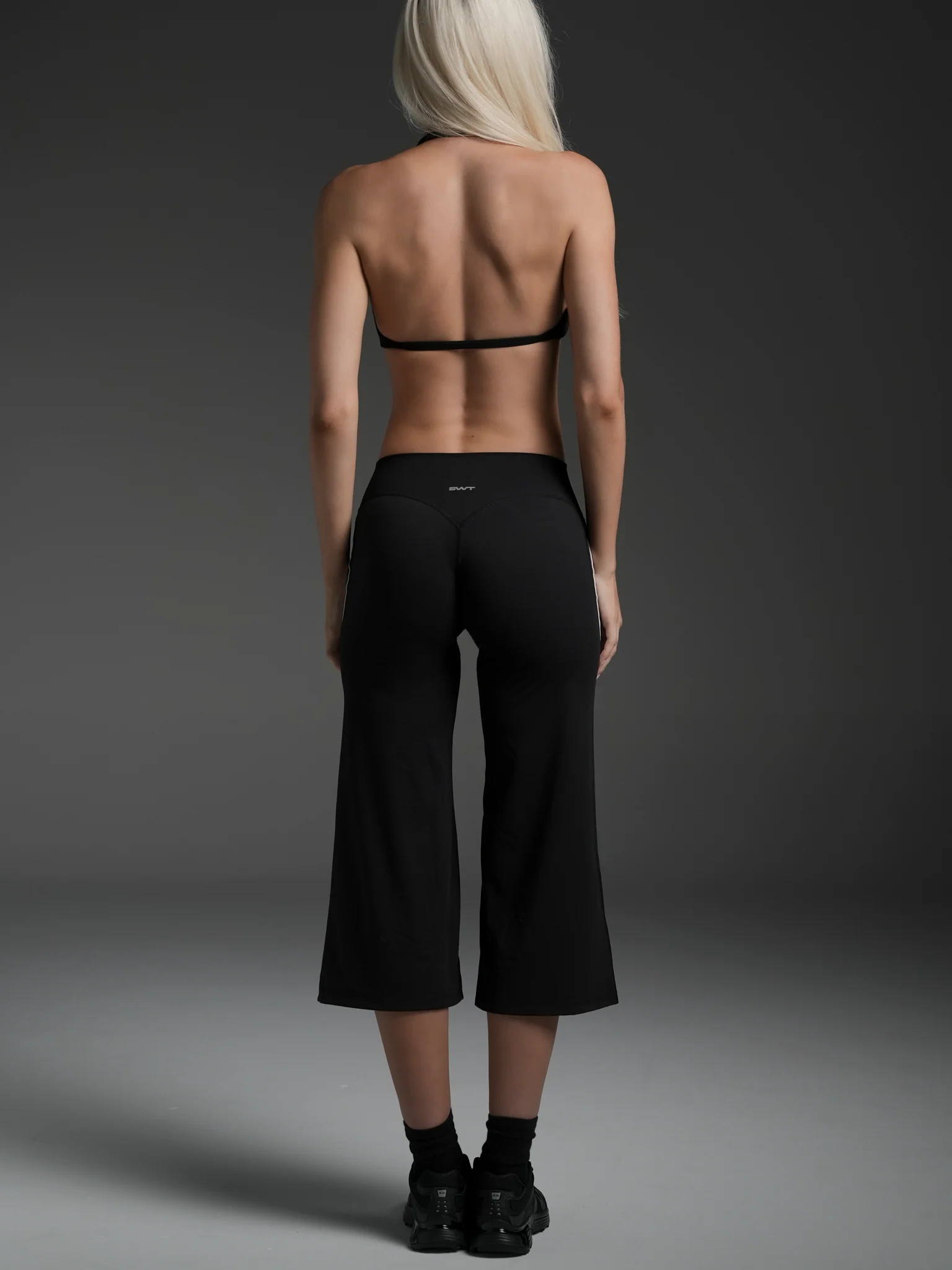 FLX Stripe Wide Leg Capris - Image 4