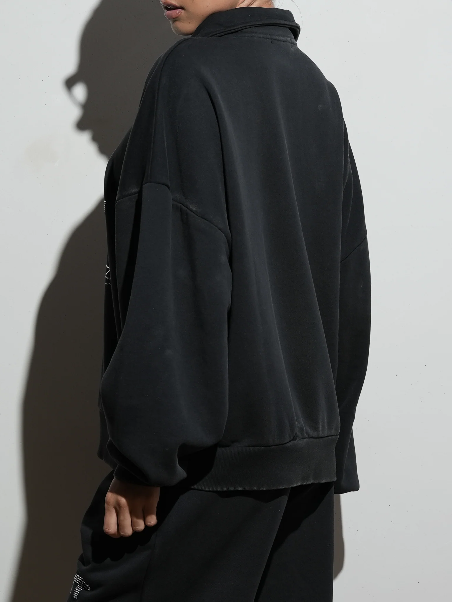 Rhinestone Oversized Quarter Zip - Image 3
